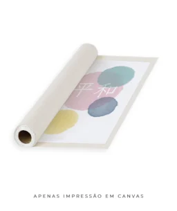Quadro Decorativo Coleção Paz n01 – Rosa, Azul, Verde e Amarelo - Imagem 25