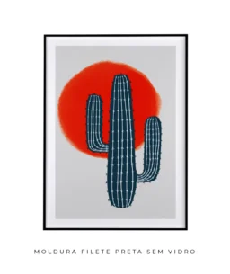 Quadro Decorativo Coleção Paz n03 – Vermelho e Azul - Imagem 6