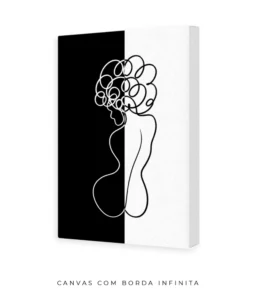 Quadro Decorativo Coleção P&B Mulher n02 – Preto e Branco - Imagem 16