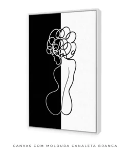 Quadro Decorativo Coleção P&B Mulher n02 – Preto e Branco - Imagem 15