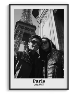 Quadro Personalizado com Sua Foto ou Arte Retangular com Margem
